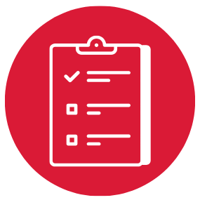 Icon of a checklist that we perform for all magnetic mailings. 