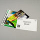 Magnetic mailer postcards by Magnetic Attractions in multiple sizes and designs, each with a removable fridge magnet.