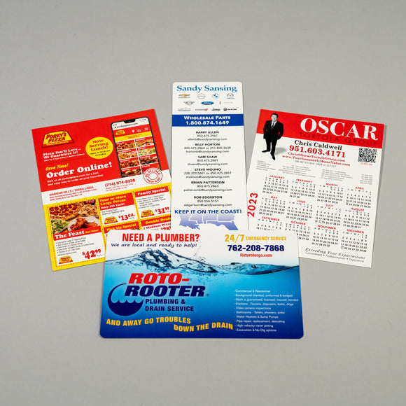 Targeted mailing magnetic postcard using a demographic or radius mailing list for niche-audience direct mail.